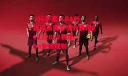 506彩票-CBA外援球员赛季得分表现20212022赛季cba外援规则